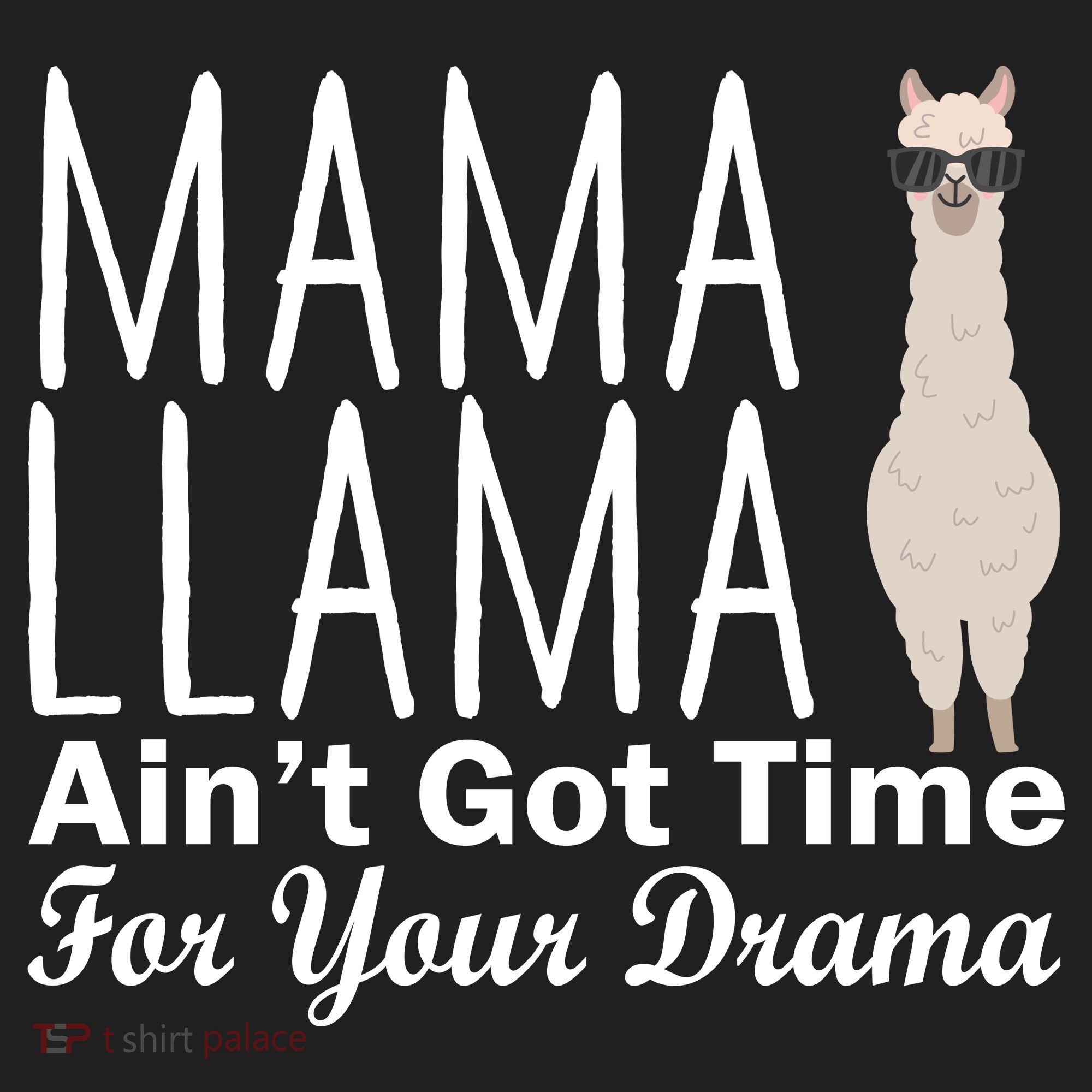 Mama Llama Ain't Got Time For Your Drama Golf Towel