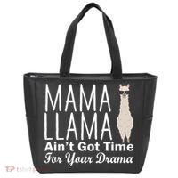 Mama Llama Ain't Got Time For Your Drama Tote Bag thumb 0