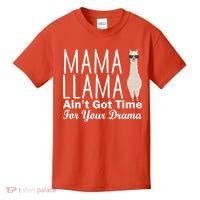Mama Llama Ain't Got Time For Your Drama Kids T-Shirt thumb 0