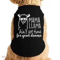 Mama Llama Drama Doggie Tank thumb 0