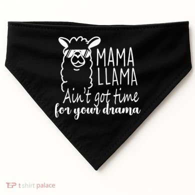 Mama Llama Drama USA-Made Doggie Bandana