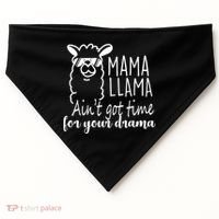 Mama Llama Drama USA-Made Doggie Bandana thumb 0