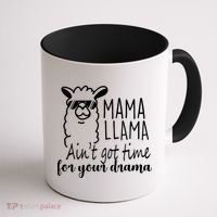 Mama Llama Drama Coffee Mug thumb 1
