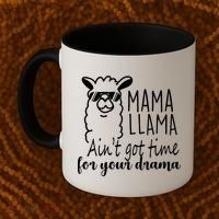 Mama Llama Drama Coffee Mug thumb 2