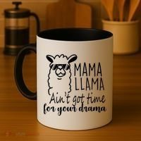Mama Llama Drama Coffee Mug thumb 4