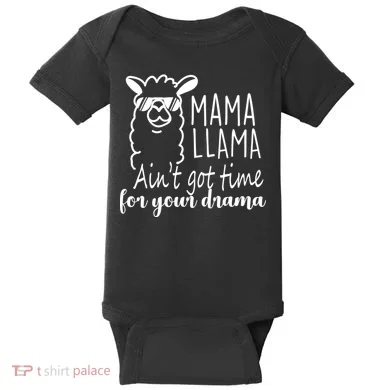 Mama Llama Drama Baby Bodysuit