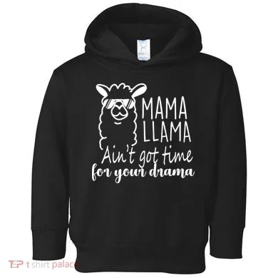 Mama Llama Drama Toddler Hoodie