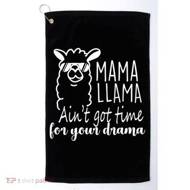 Mama Llama Drama Golf Towel