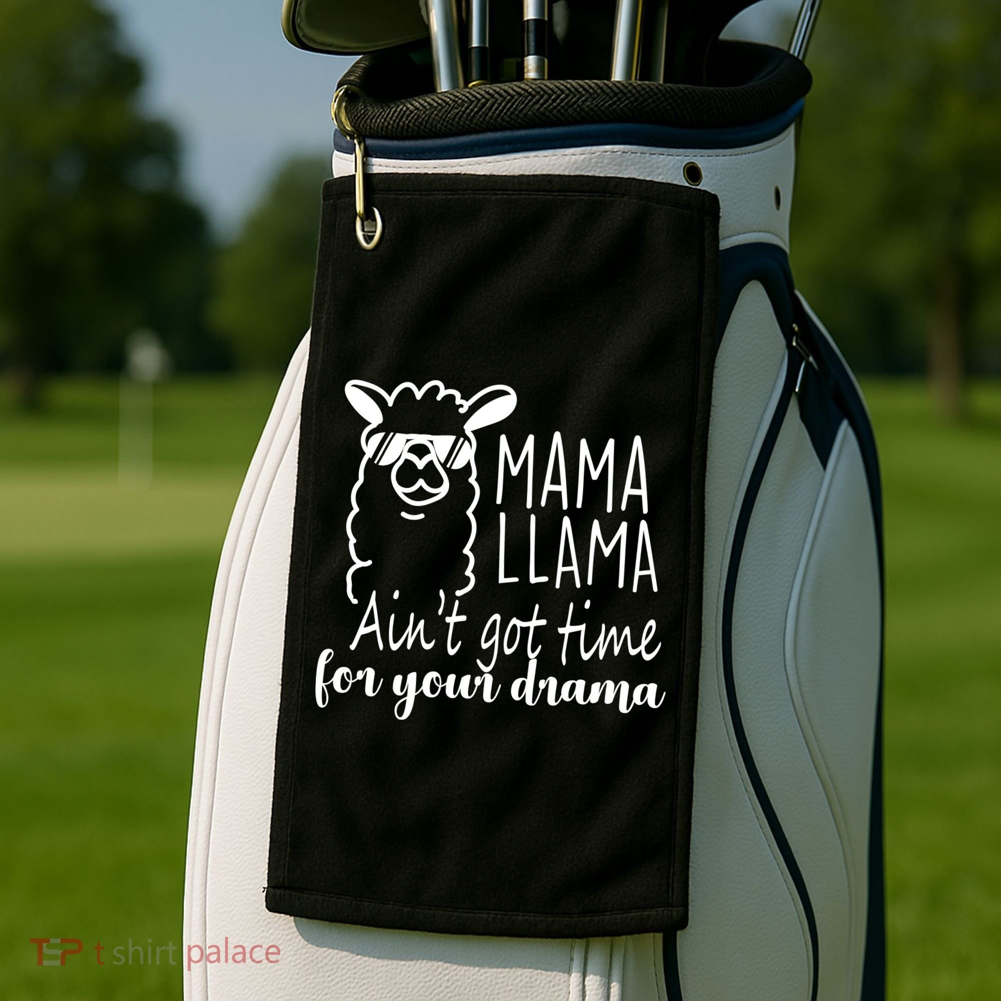 Mama Llama Drama Golf Towel