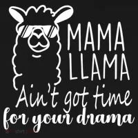Mama Llama Drama Women's T-Shirt thumb 6