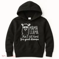 Mama Llama Drama Kids Hoodie thumb 0