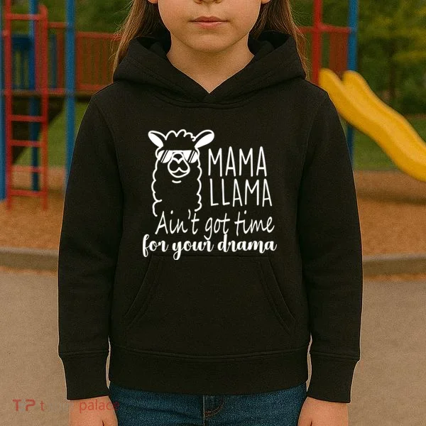 Mama Llama Drama Kids Hoodie