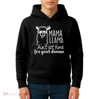 Mama Llama Drama Kids Hoodie thumb 4