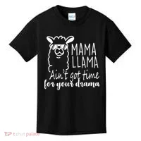 Mama Llama Drama Kids T-Shirt thumb 0