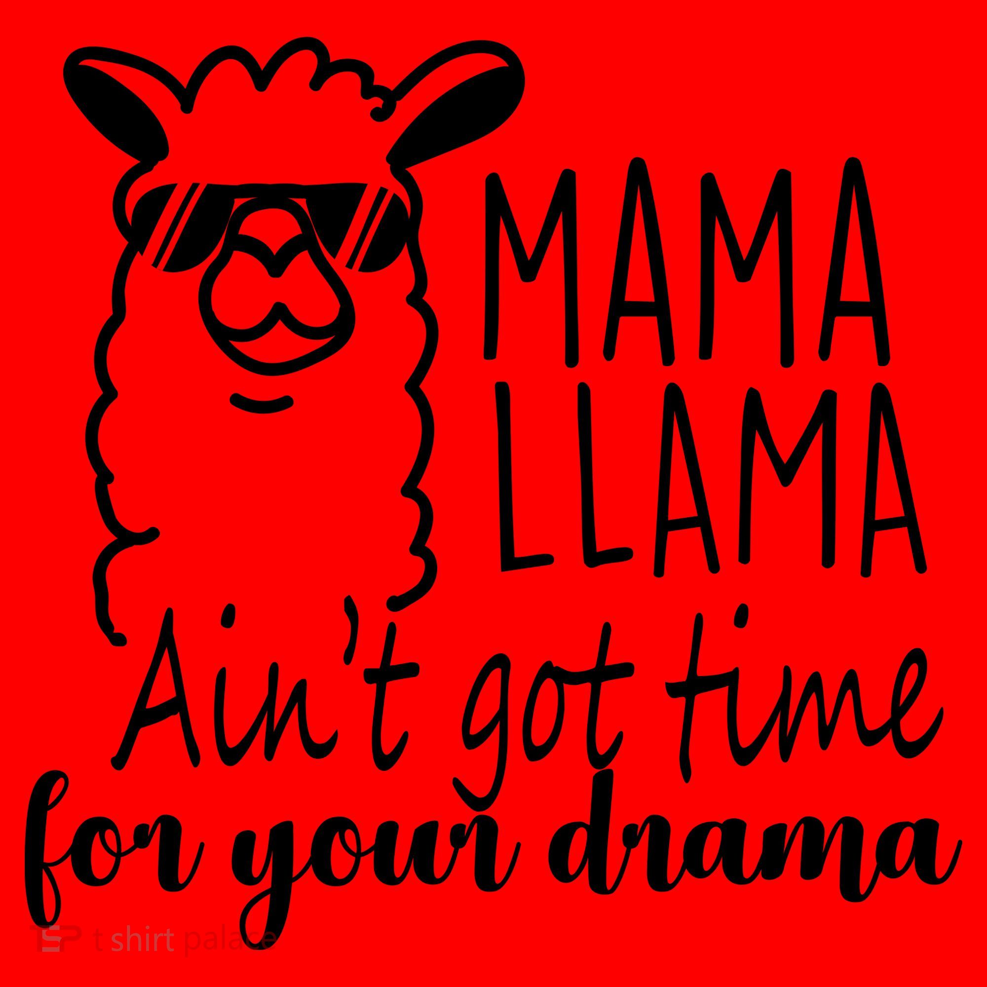 Mama Llama Drama Santa Hat