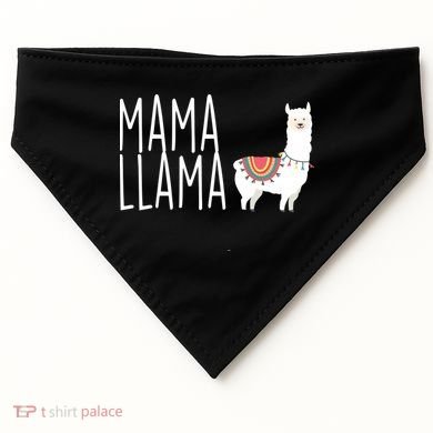 Mama Llama Logo USA-Made Doggie Bandana