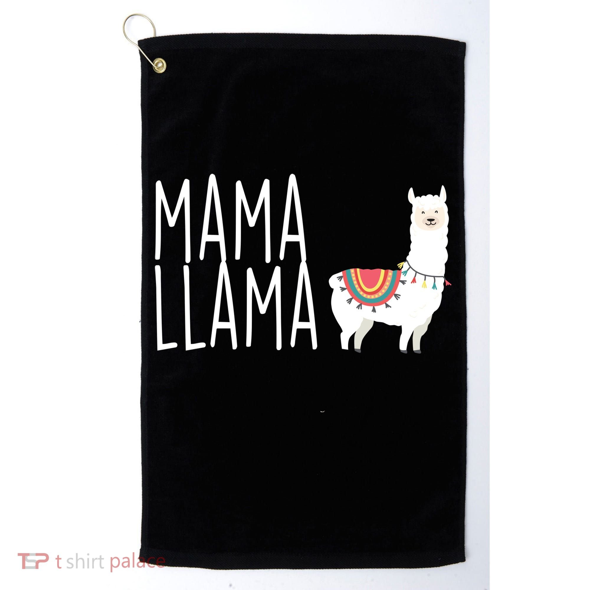 Mama Llama Logo Golf Towel