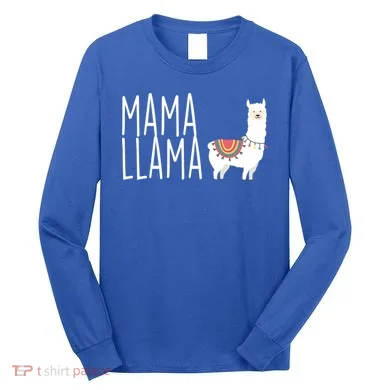 Mama Llama Logo Long Sleeve Shirt