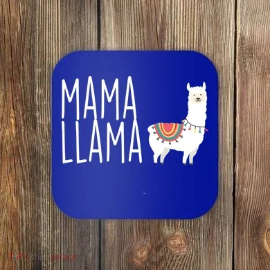 Mama Llama Logo Coaster