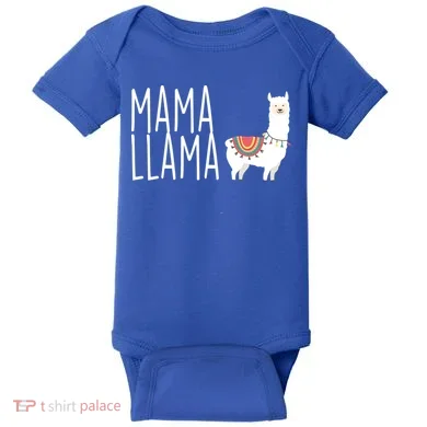 Mama Llama Logo Baby Bodysuit