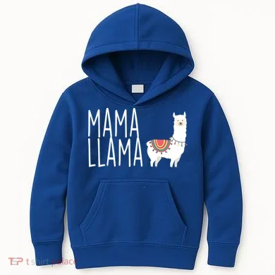Mama Llama Logo Kids Hoodie