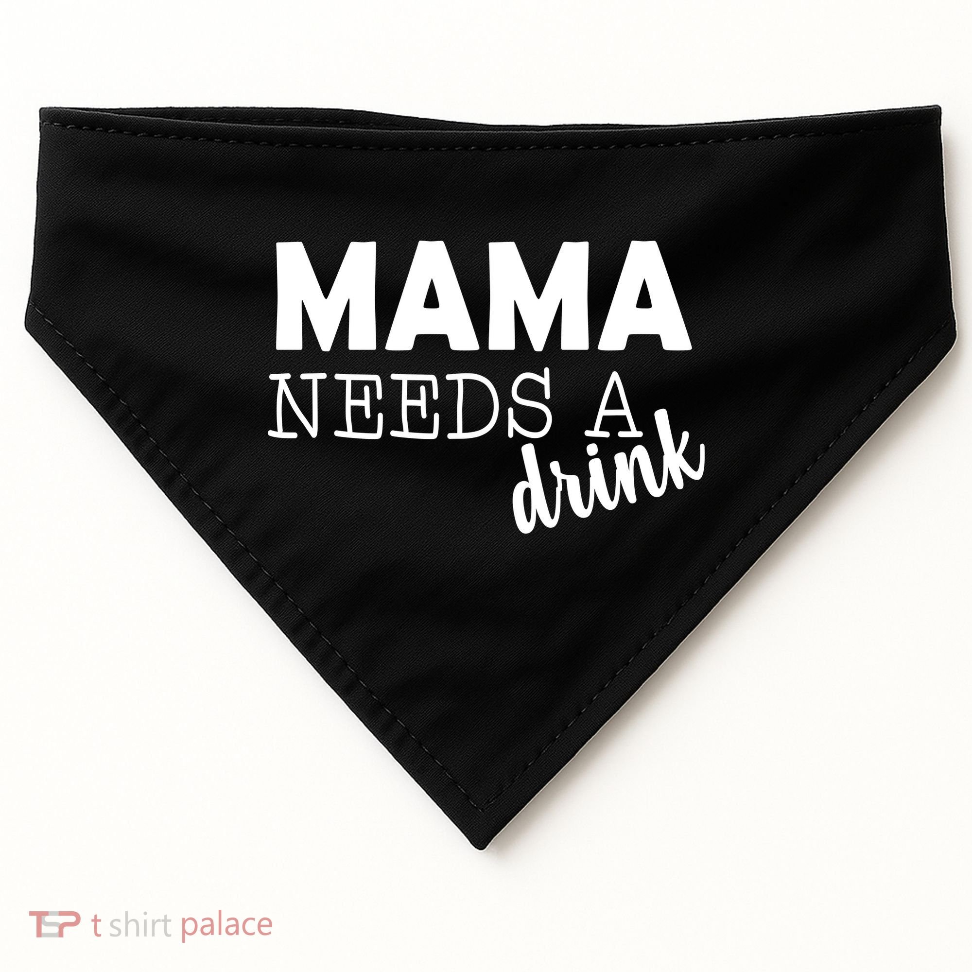 Mama Needs A Drink USA-Made Doggie Bandana