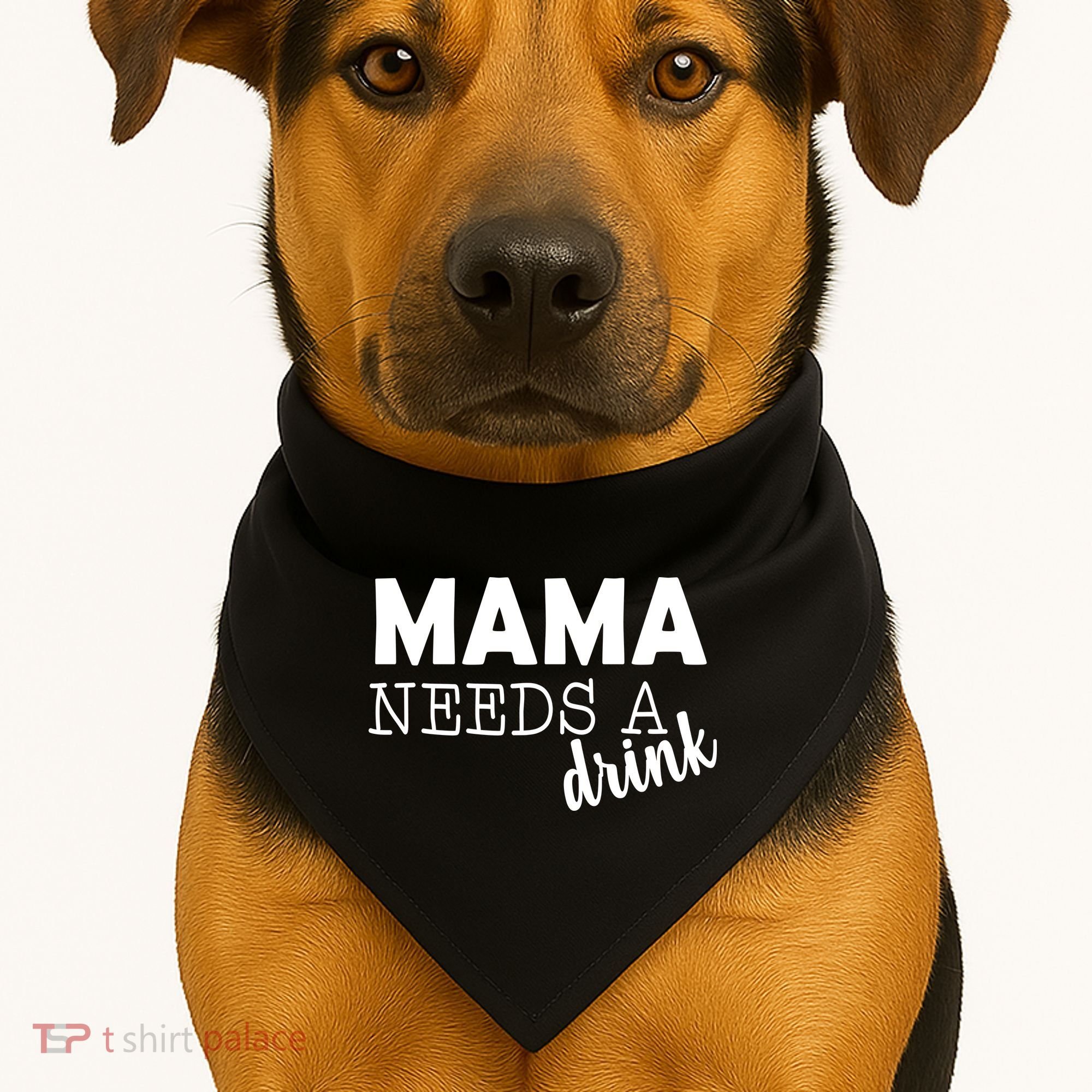 Mama Needs A Drink USA-Made Doggie Bandana