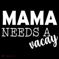 Mama Needs A Vacay USA-Made Doggie Bandana thumb 2