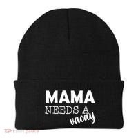 Mama Needs A Vacay Beanie thumb 0