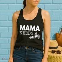 Mama Needs A Vacay Women's Tank Top thumb 2