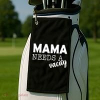 Mama Needs A Vacay Golf Towel thumb 2