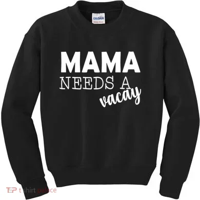 Mama Needs A Vacay Kids Sweatshirt