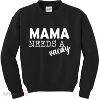 Mama Needs A Vacay Kids Sweatshirt thumb 0