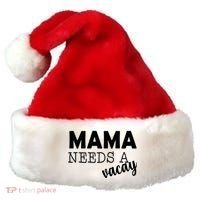 Mama Needs A Vacay Santa Hat thumb 0