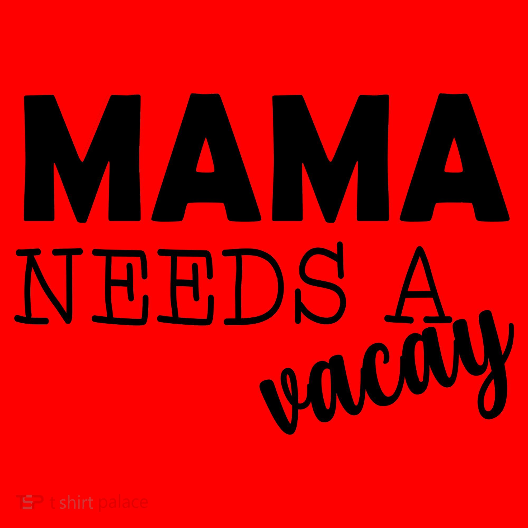 Mama Needs A Vacay Santa Hat