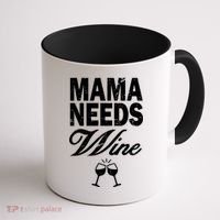 Mama Needs Wine Coffee Mug thumb 1