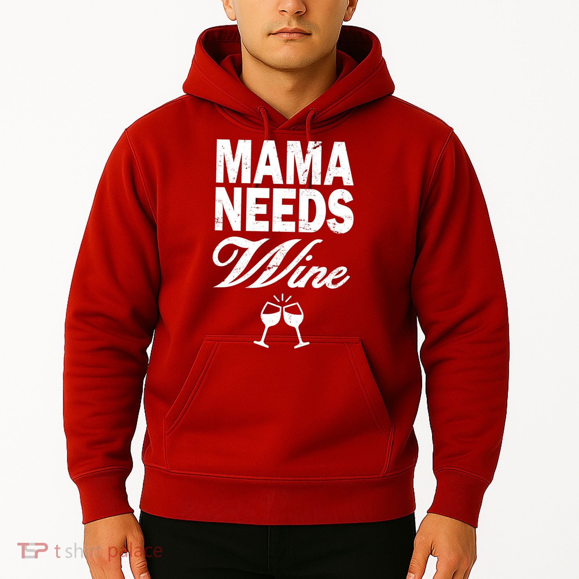 Mama Needs Wine Hoodie