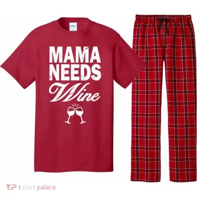 Mama Needs Wine Pajama Set