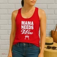 Mama Needs Wine Women's Tank Top thumb 2