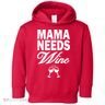 Mama Needs Wine Toddler Hoodie