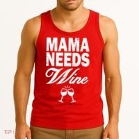 Mama Needs Wine Tank Top thumb 3