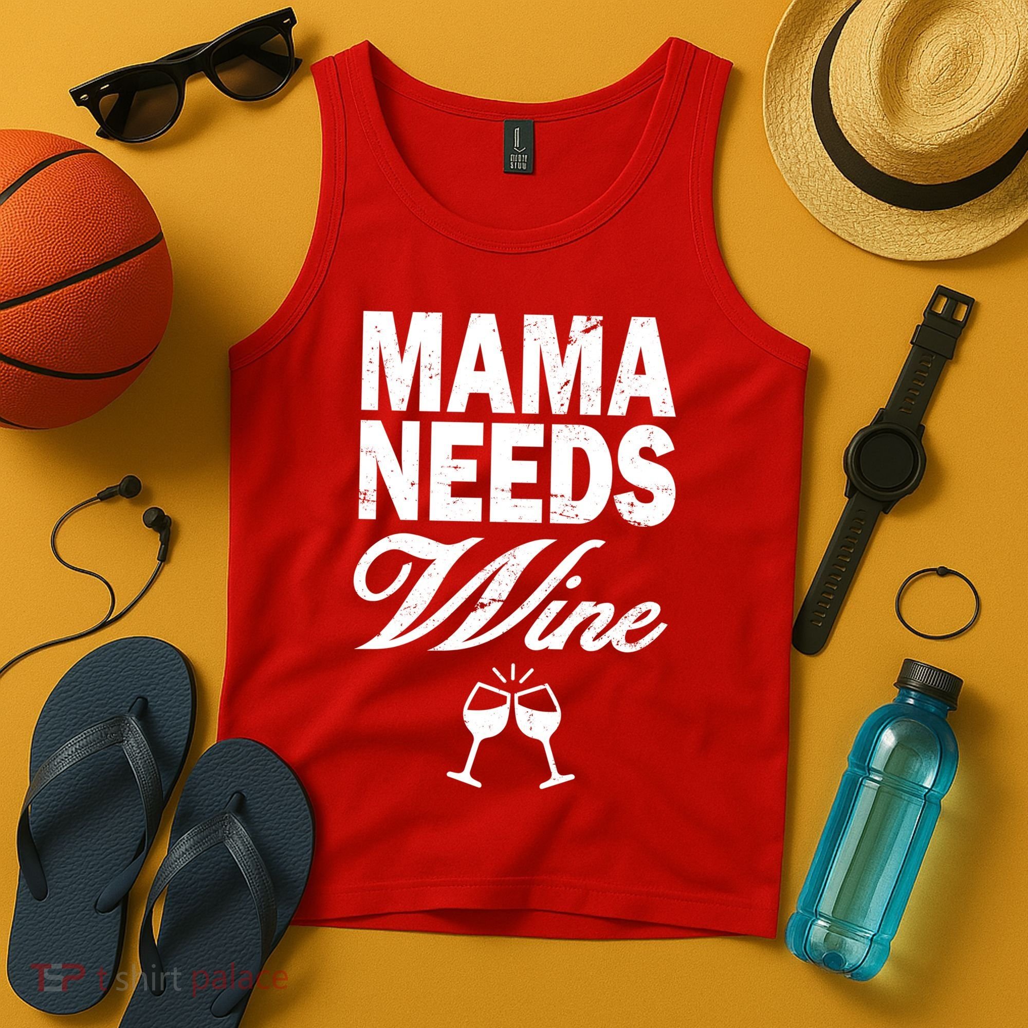 Mama Needs Wine Tank Top