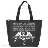 Mama Of House Messy First Of Her Name The Unslept Tote Bag thumb 0