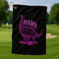 Mama Saurus Golf Towel thumb 1