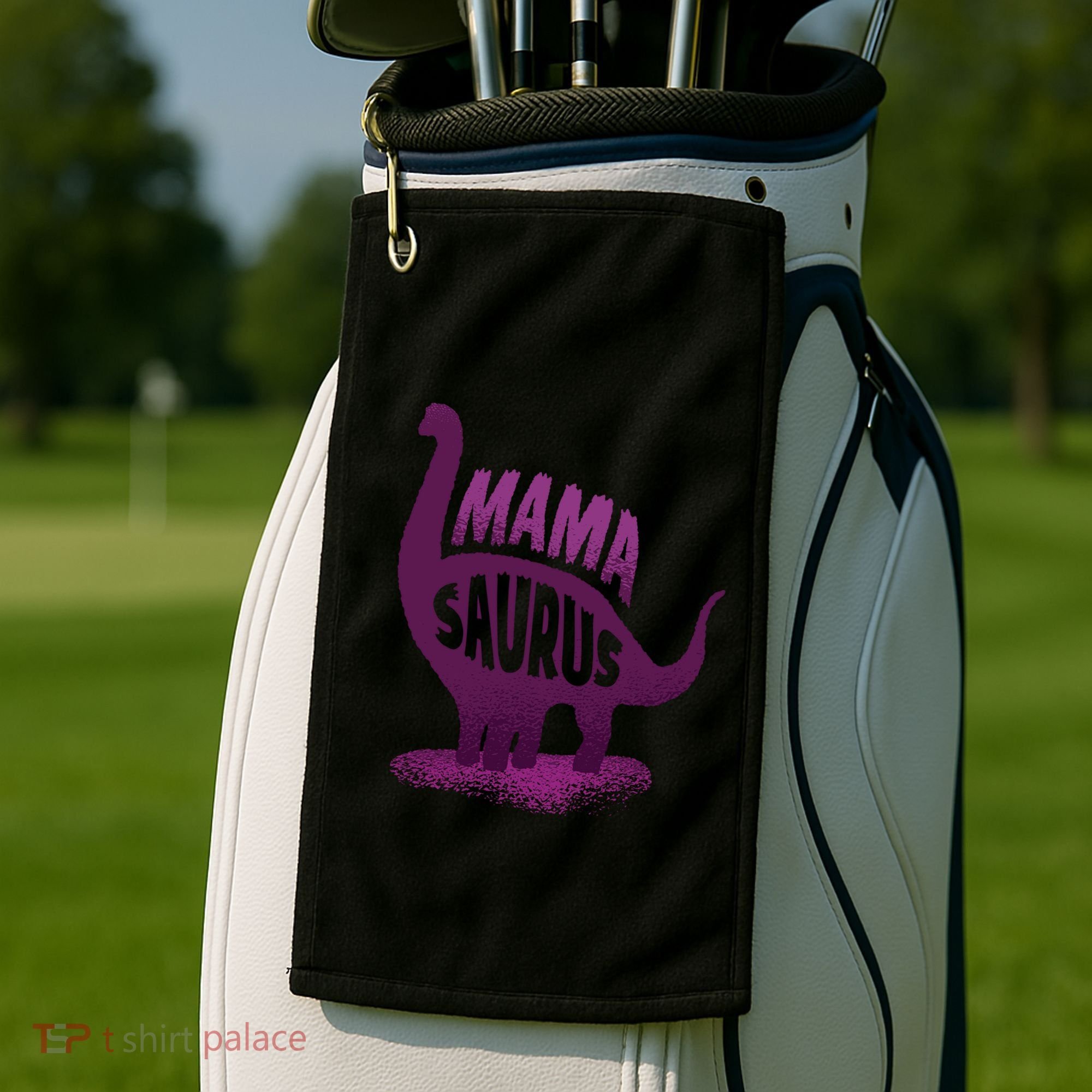Mama Saurus Golf Towel