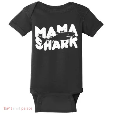 Mama Shark Baby Bodysuit