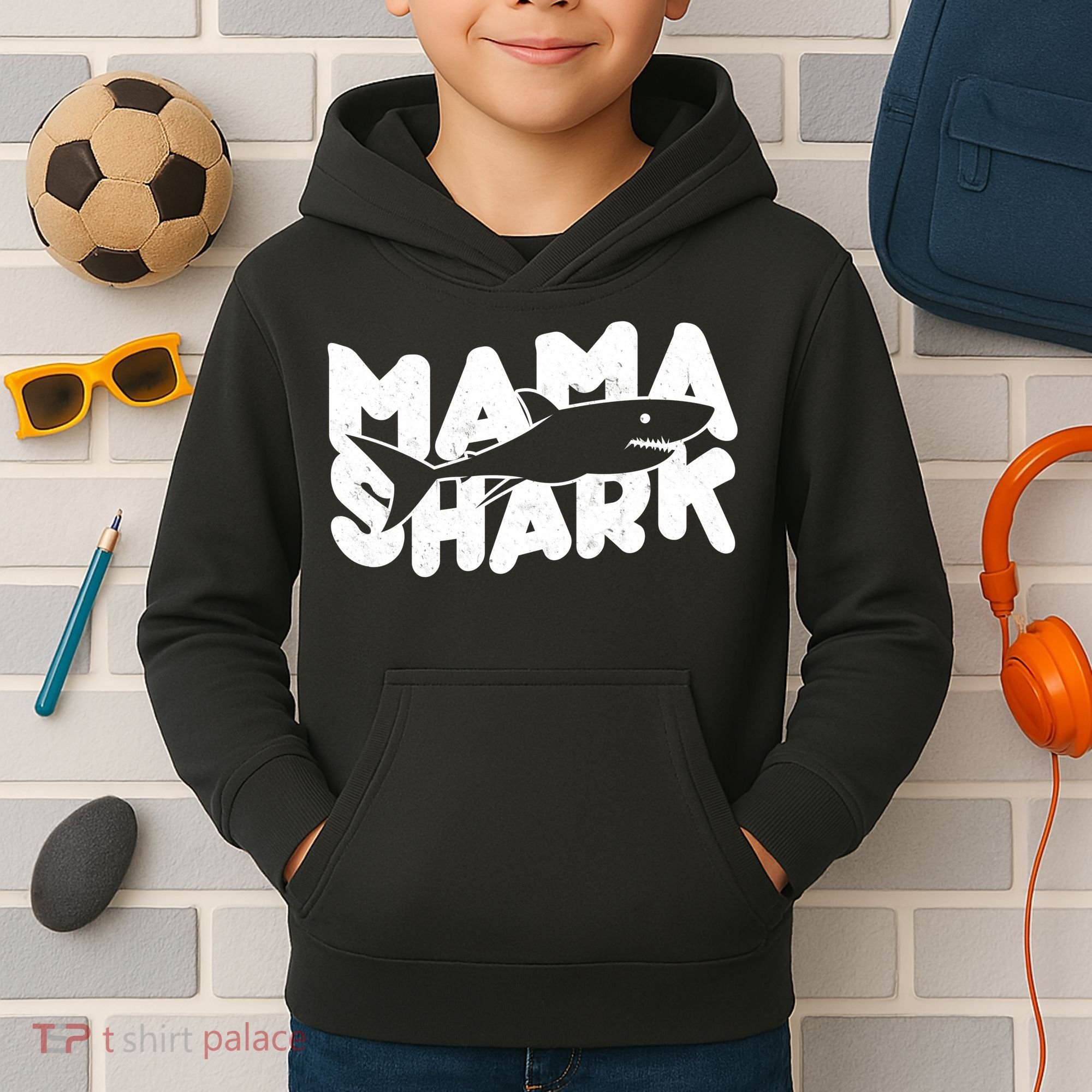 Mama Shark Kids Hoodie