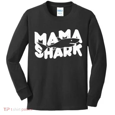 Mama Shark Kids Long Sleeve Shirt