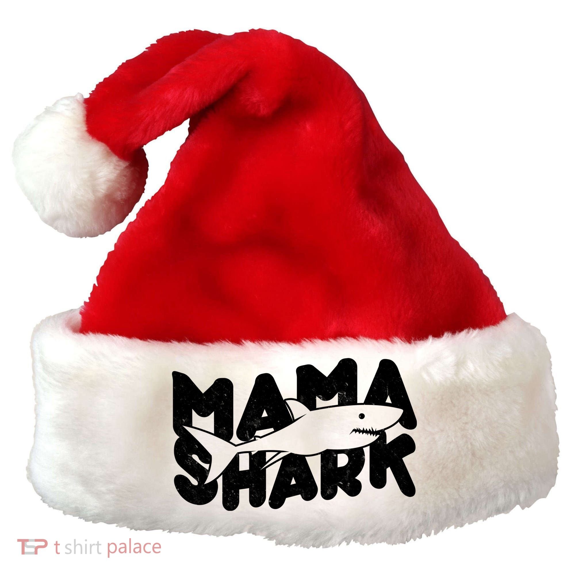 Mama Shark Santa Hat
