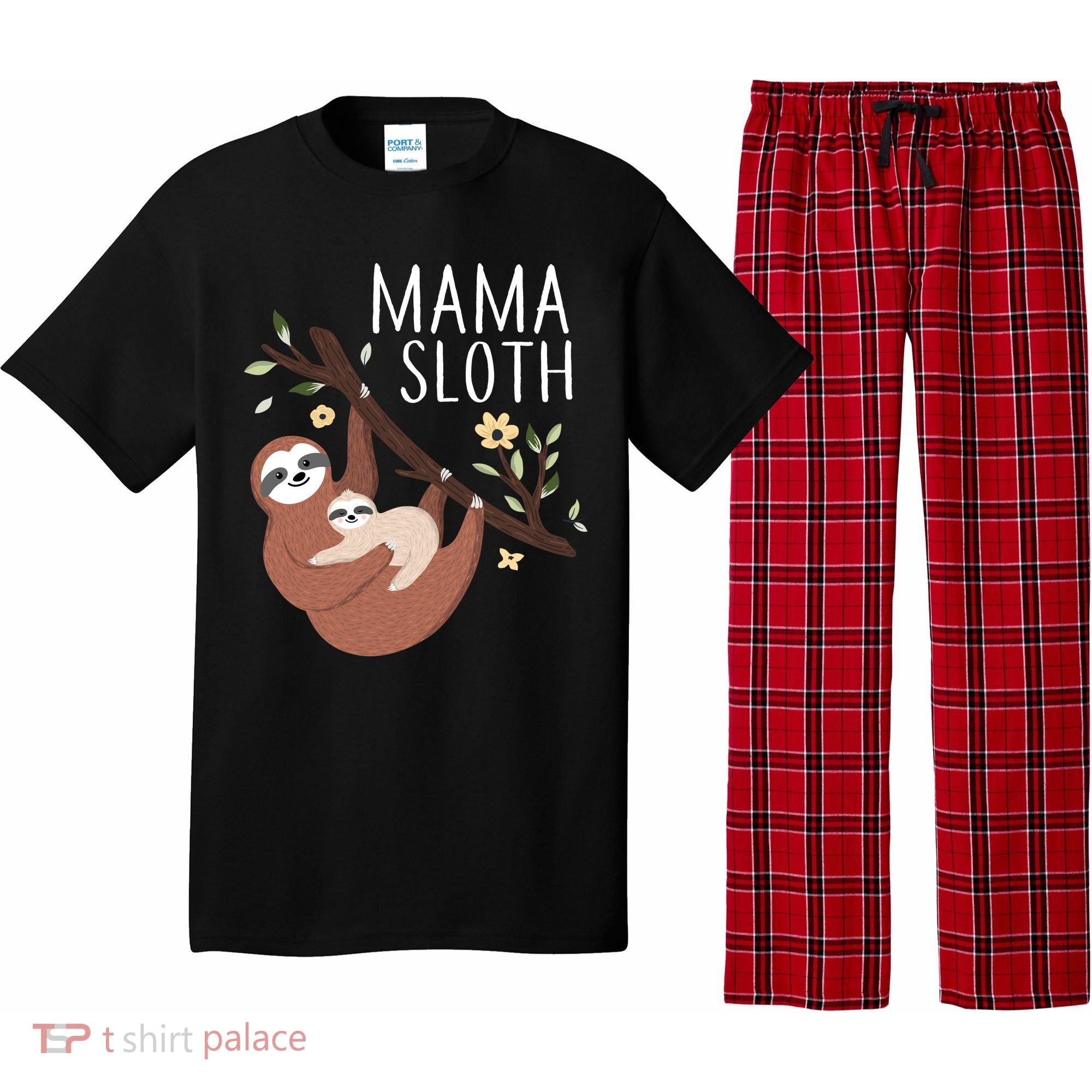 Mama Sloth Pajama Set